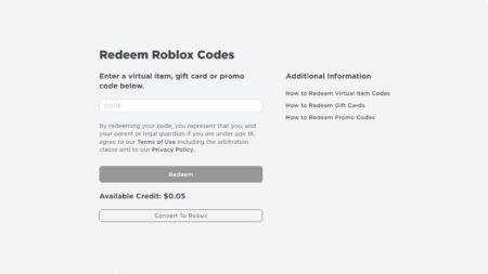 Where is the Roblox promo code page?